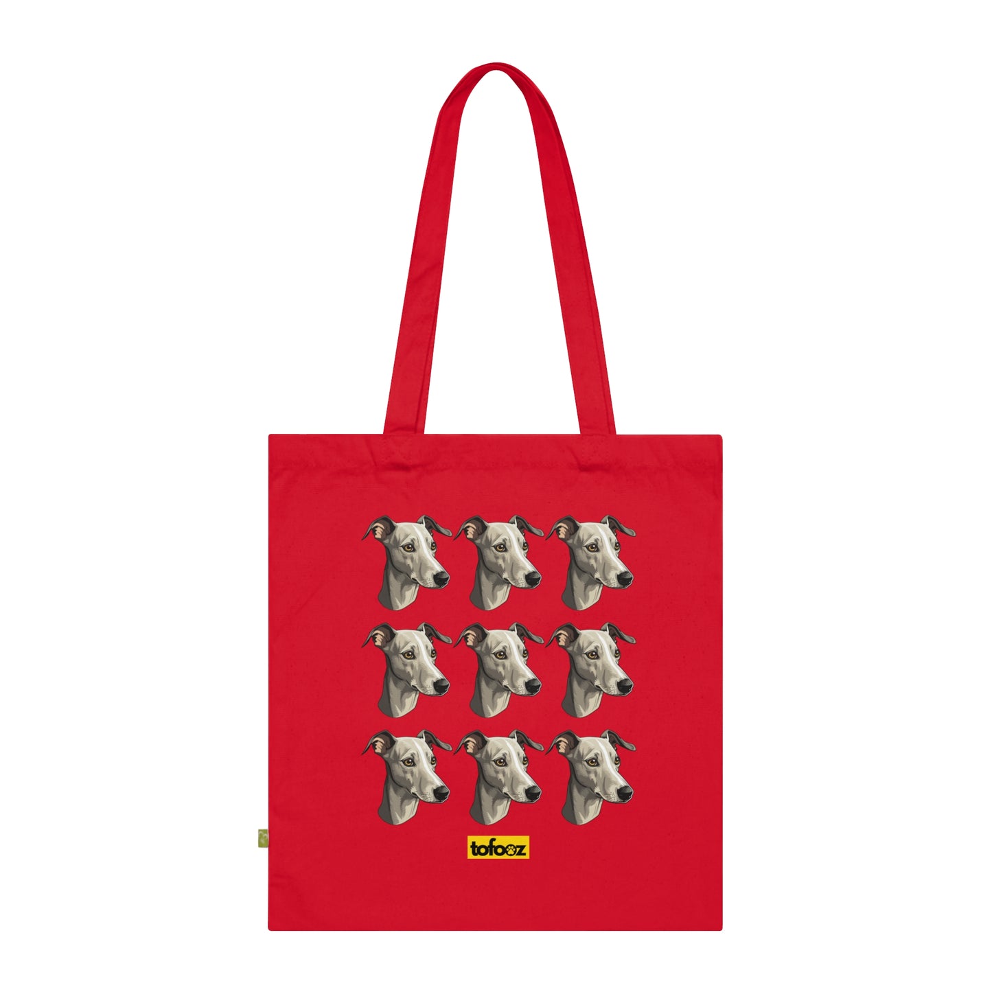 Italian Greyhound Print Organic Cotton Tote Bag