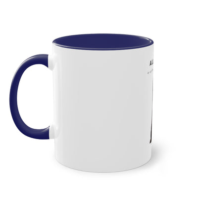 All I Need Is Coffee And My Saluki Two-Tone Coffee Mug, 325ml - White