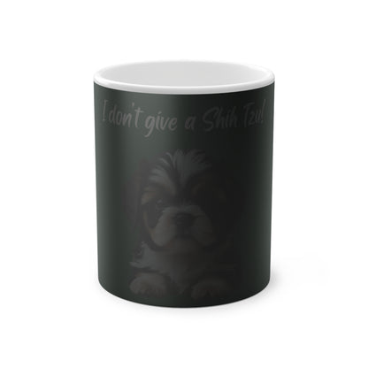 I Don't Give A Shih Tzu Magic Mug, 325ml - Green