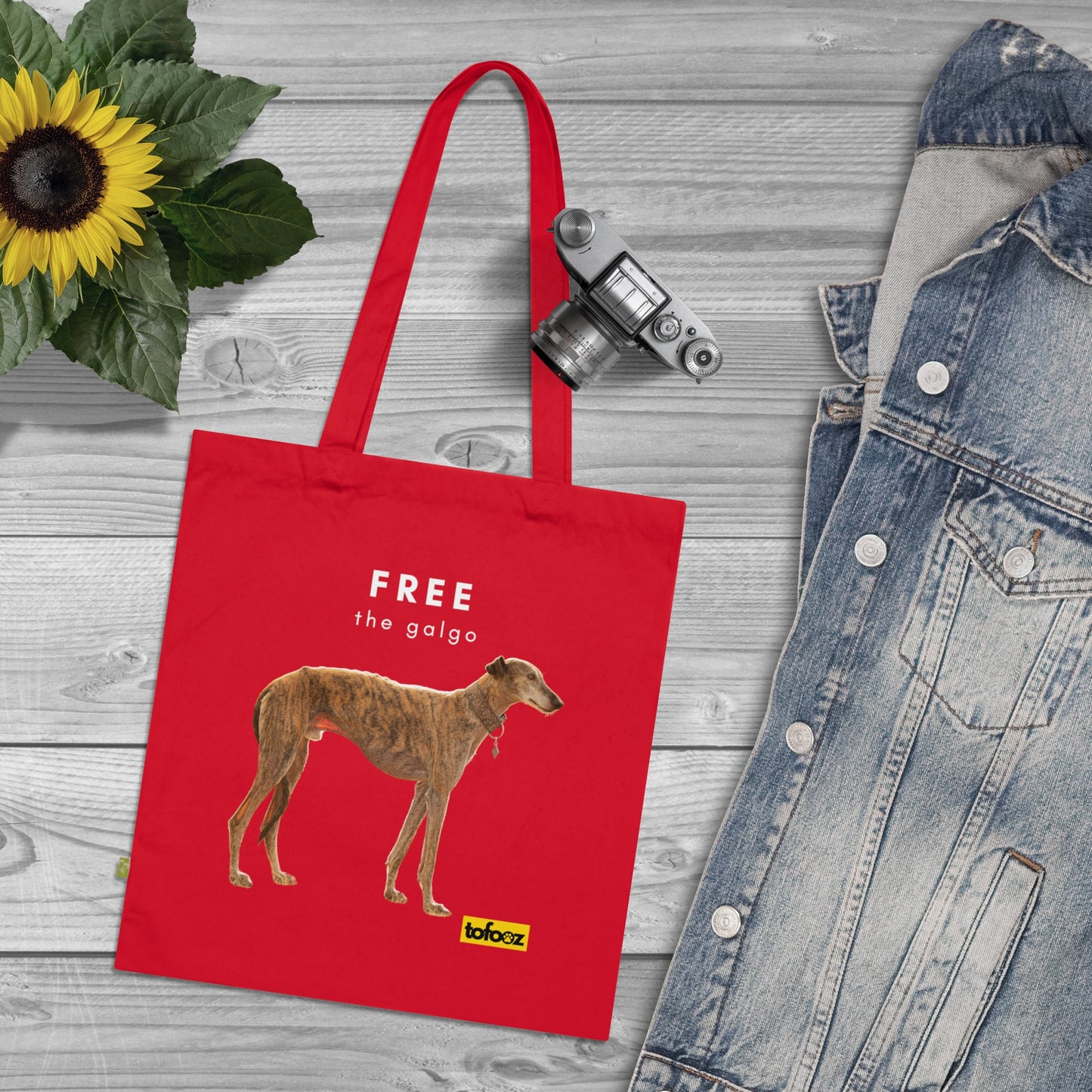 Free The Galgo Organic Cotton Tote Bag