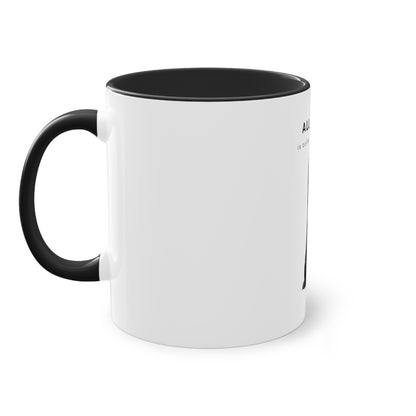 All I Need Is Coffee And My Saluki Two-Tone Coffee Mug, 325ml - White