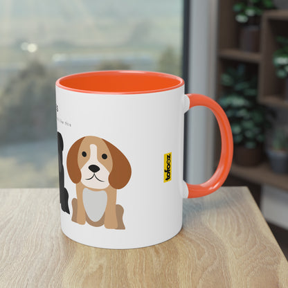 Yes My Children Look Like This Dogs Two-Tone Coffee Mug, 325ml - White