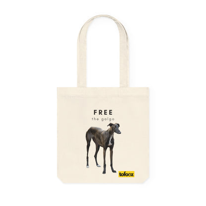 Free The Galgo Woven Tote Bag