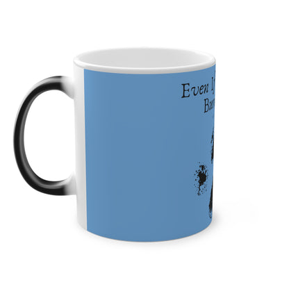 Even If The World Burns Down Magic Mug, 325ml - Light Blue