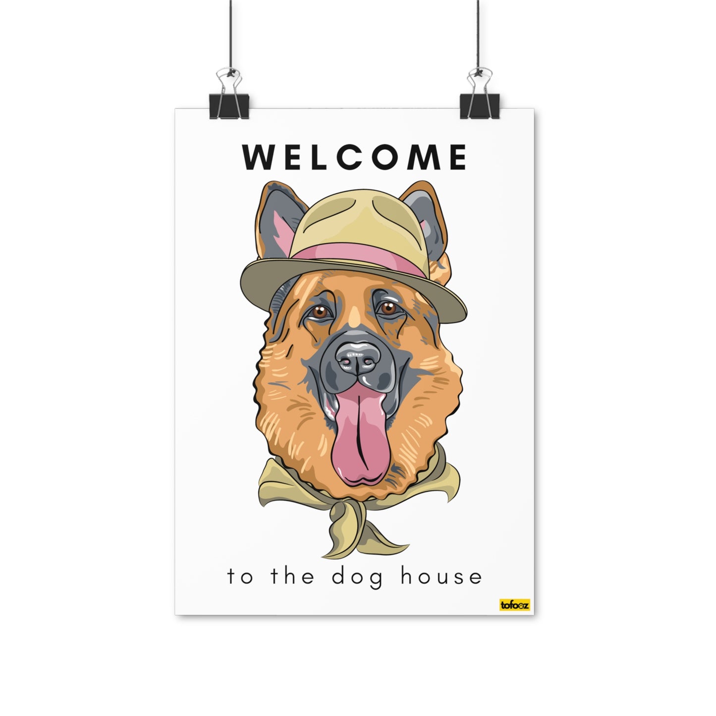 Welcome To The Dog House German Shepherd Poster - Various Sizes