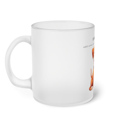 I Helped Add Glitter General - Frosted Glass Mug, 325ml