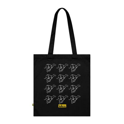 Greyhound Running Organic Cotton Tote Bag