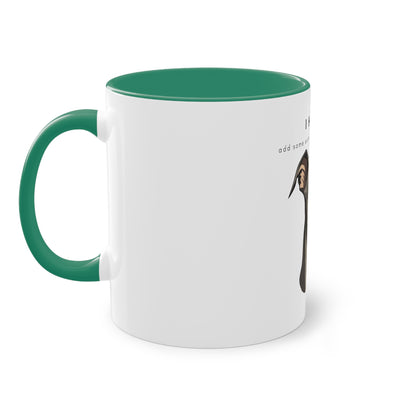 I Helped Add Glitter Italian Greyhound Graphic Two-Tone Coffee Mug, 325ml - White