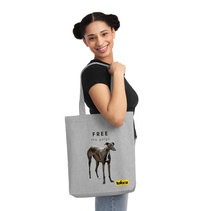 Free The Galgo Woven Tote Bag