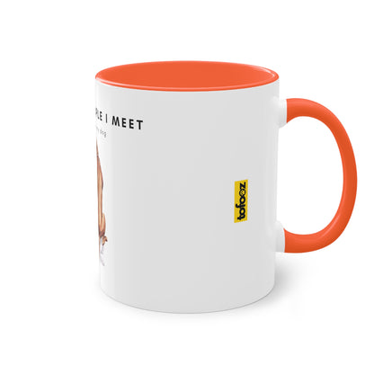 More People I Meet More I Love My Dog Two-Tone Coffee Mug, 325ml - White