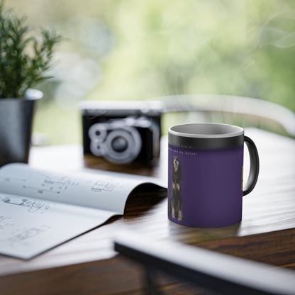 All I Need Is Coffee And My Saluki Magic Mug, 325ml - Purple