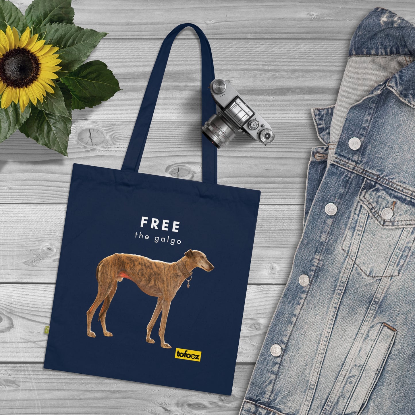 Free The Galgo Organic Cotton Tote Bag