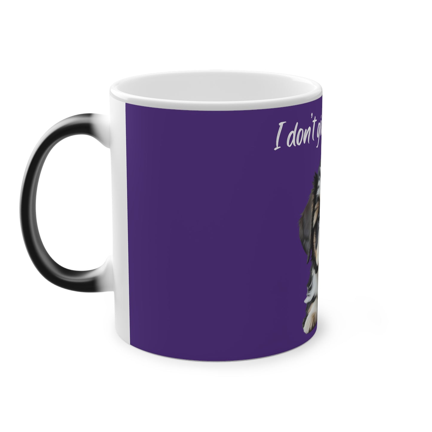 I Don't Give A Shih Tzu Magic Mug, 325ml - Purple