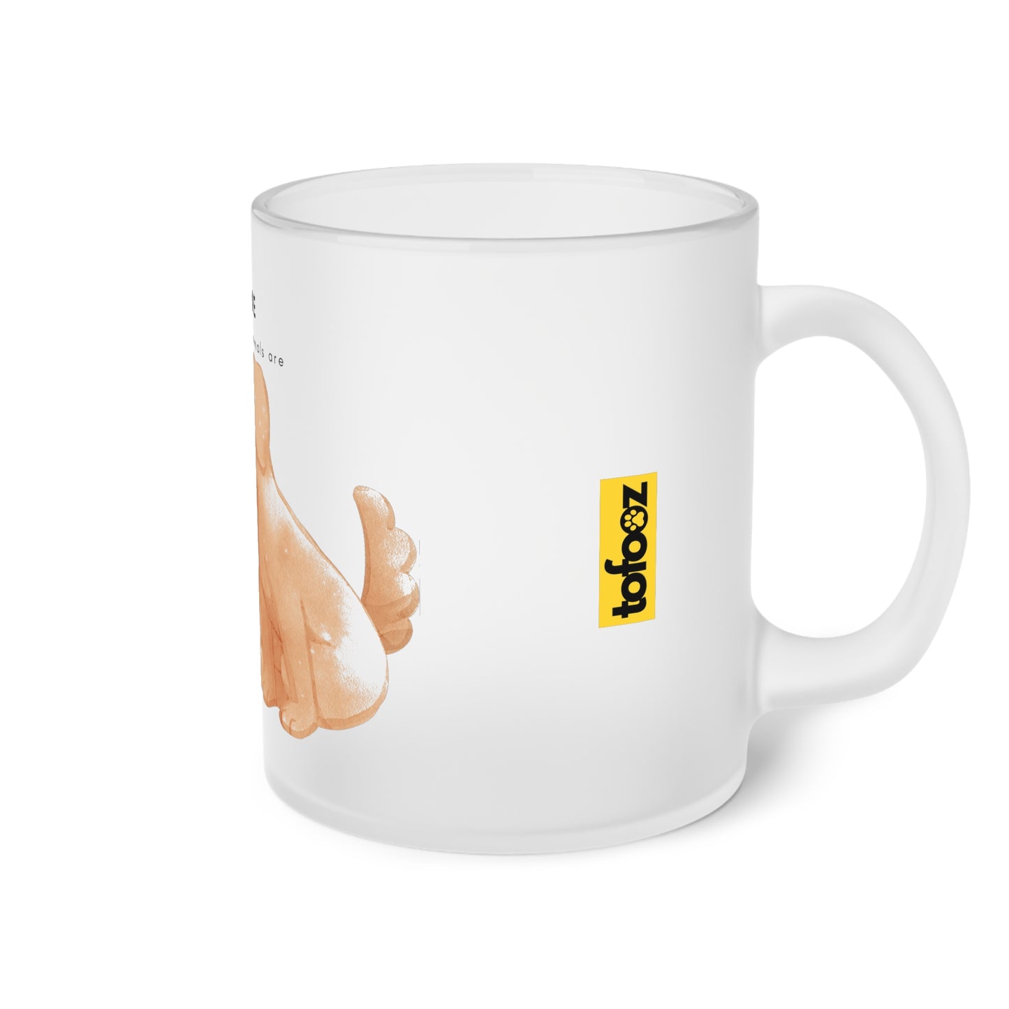 Home Is Where My Animals Are - Frosted Glass Mug, 325ml