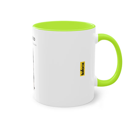 All I Need Is Coffee And My Saluki Two-Tone Coffee Mug, 325ml - White