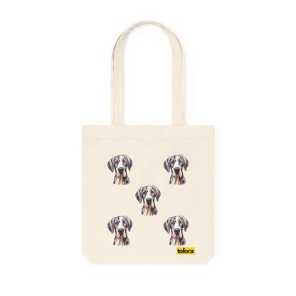 Great Dane Print Woven Tote Bag