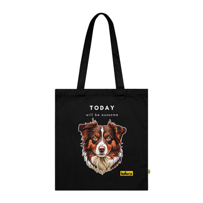 Today Will Be Aussome Red Tri Aussie - Organic Cotton Tote Bag