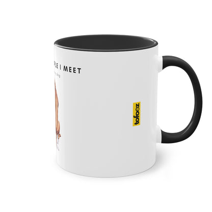 More People I Meet More I Love My Dog Two-Tone Coffee Mug, 325ml - White