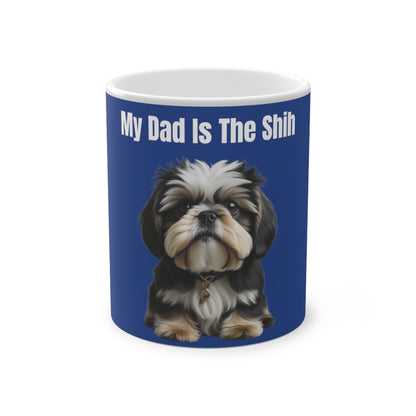 My Dad Is The Shih Shih Tzu Magic Mug, 325ml - Blue