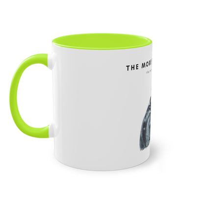 More People I Meet More I Love My Dog (M) Two-Tone Coffee Mug, 325ml - White