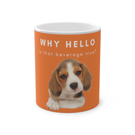 Why Hello Beagle Magic Mug, 325ml - Crusta