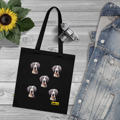 Great Dane Print Organic Cotton Tote Bag