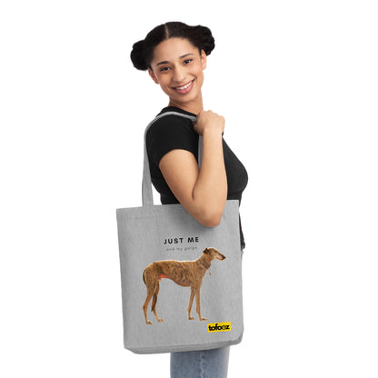 Just Me And My Galgo Woven Tote Bag