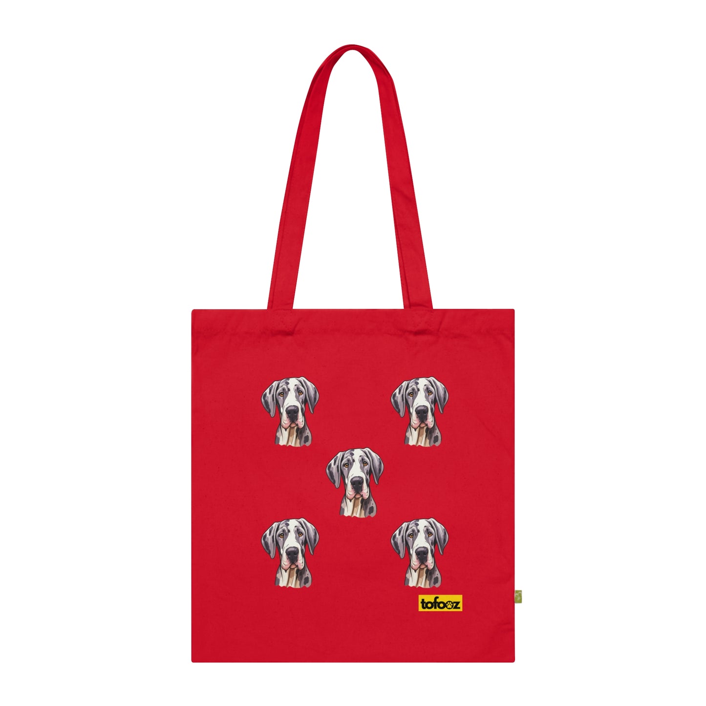 Great Dane Print Organic Cotton Tote Bag