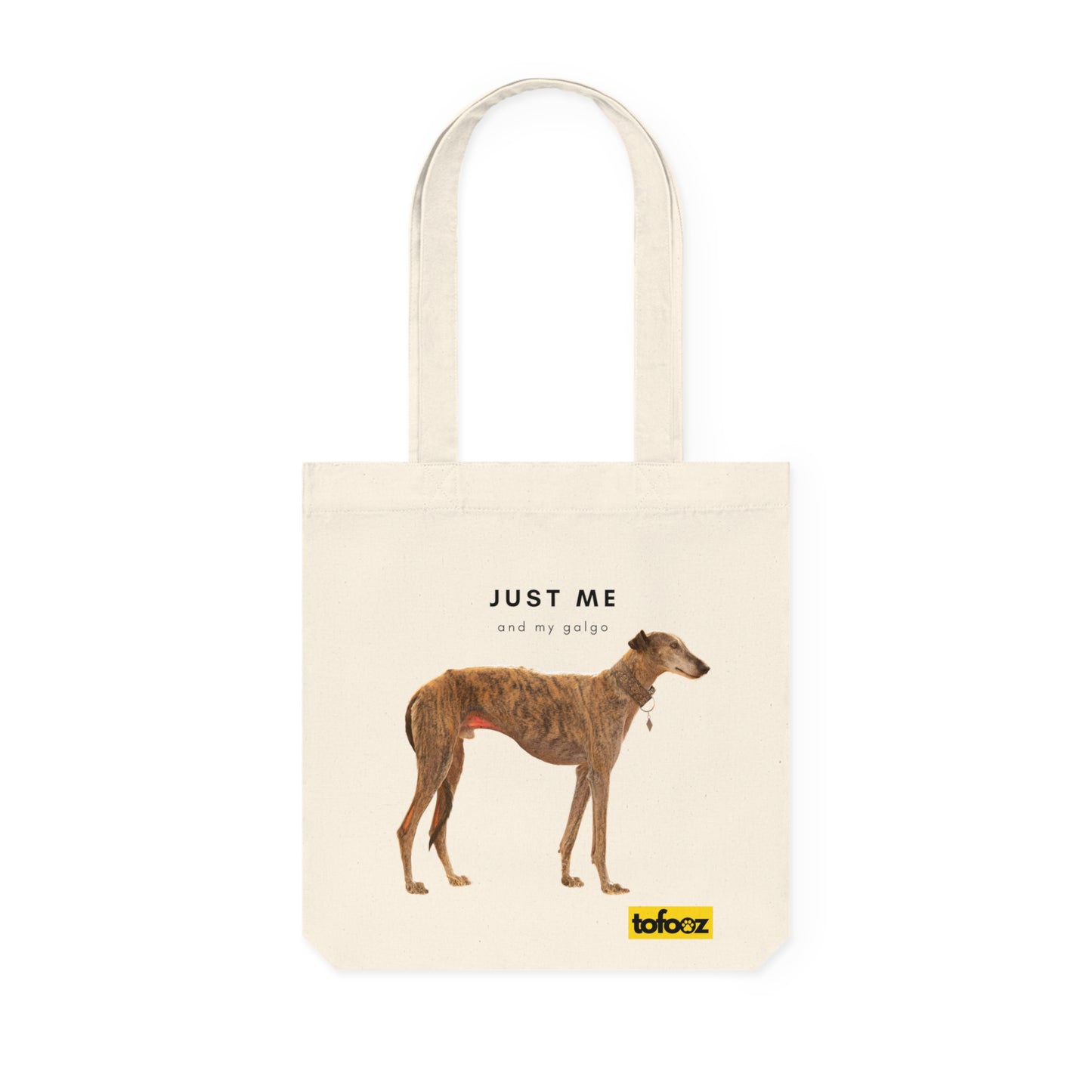 Just Me And My Galgo Woven Tote Bag