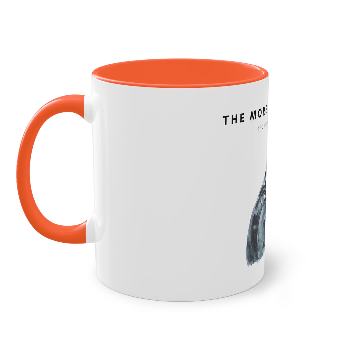 More People I Meet More I Love My Dog (M) Two-Tone Coffee Mug, 325ml - White