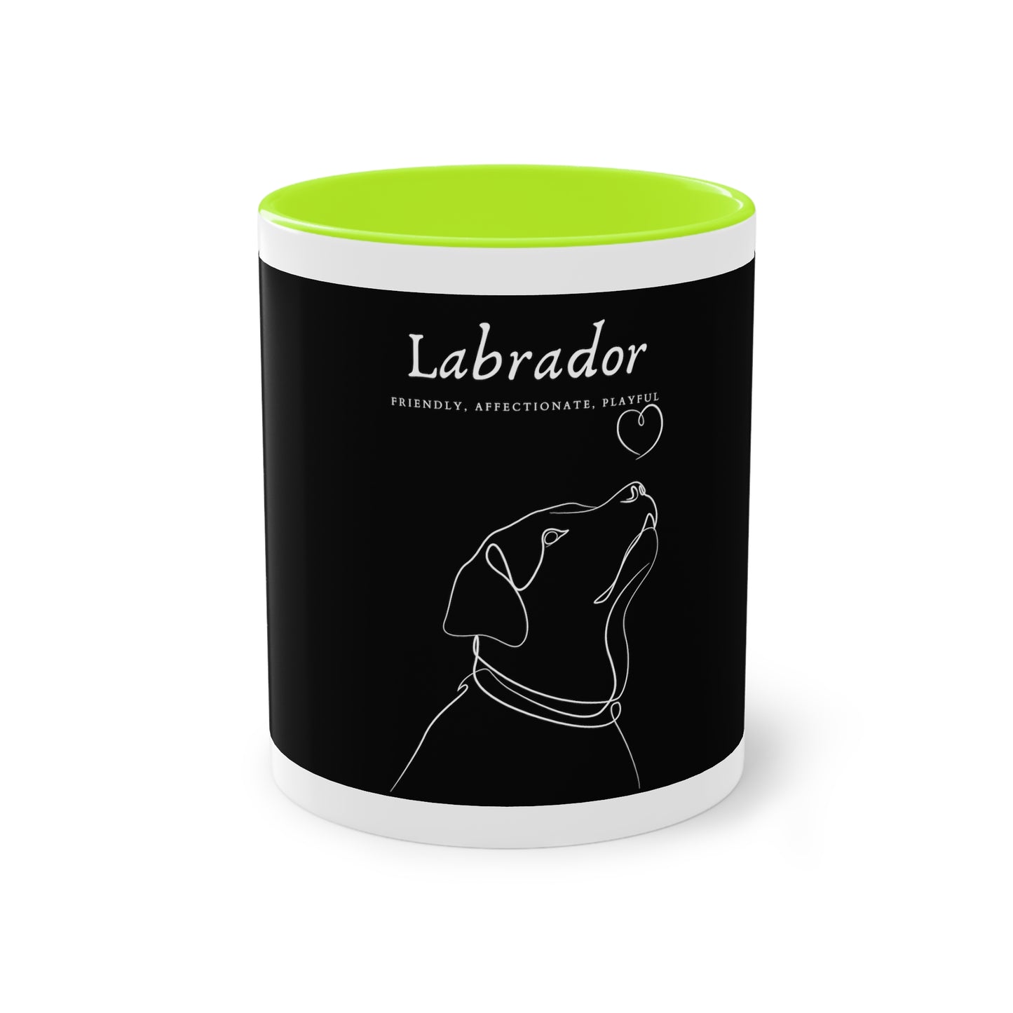 Labrador Character Two-Tone Coffee Mug, 325ml