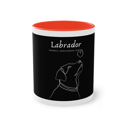 Labrador Character Two-Tone Coffee Mug, 325ml