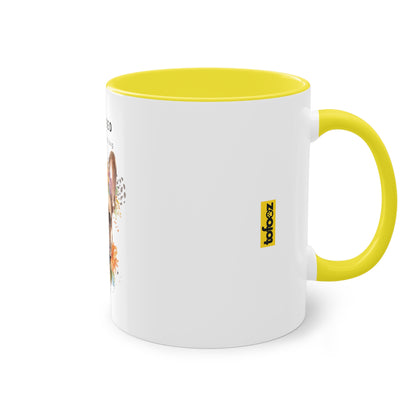 All I Need Is My French Bulldog Two-Tone Coffee Mug, 325ml - White