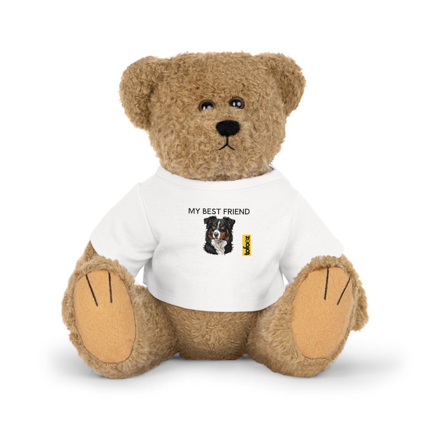 My Best Friend Black Tri Aussie - Plush Toy with T-Shirt