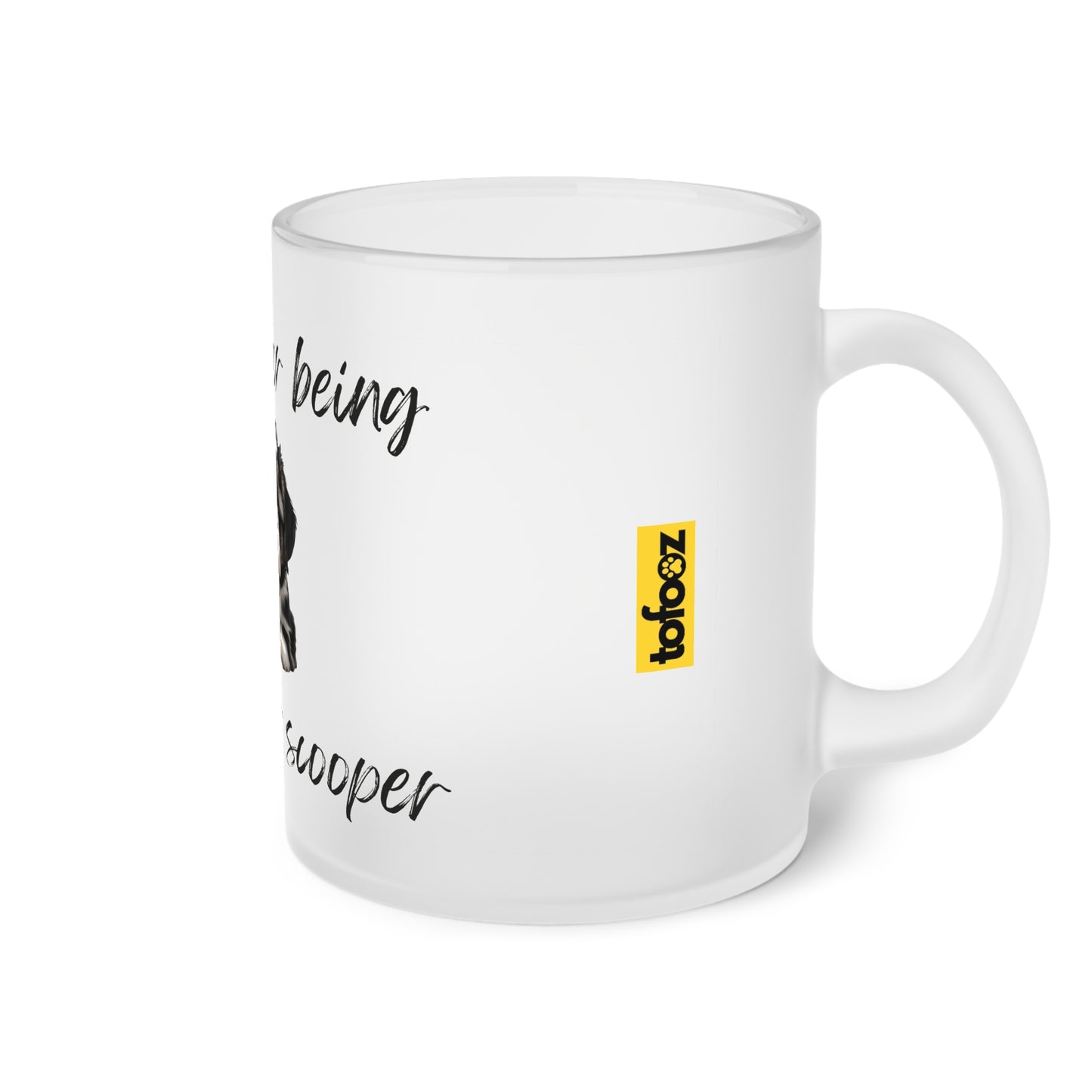 Thanks For Being My Pooper Scooper Shih Tzu - Frosted Glass Mug, 325ml