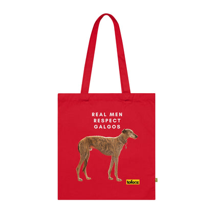 Real Men Respect Brindle Organic Cotton Tote Bag