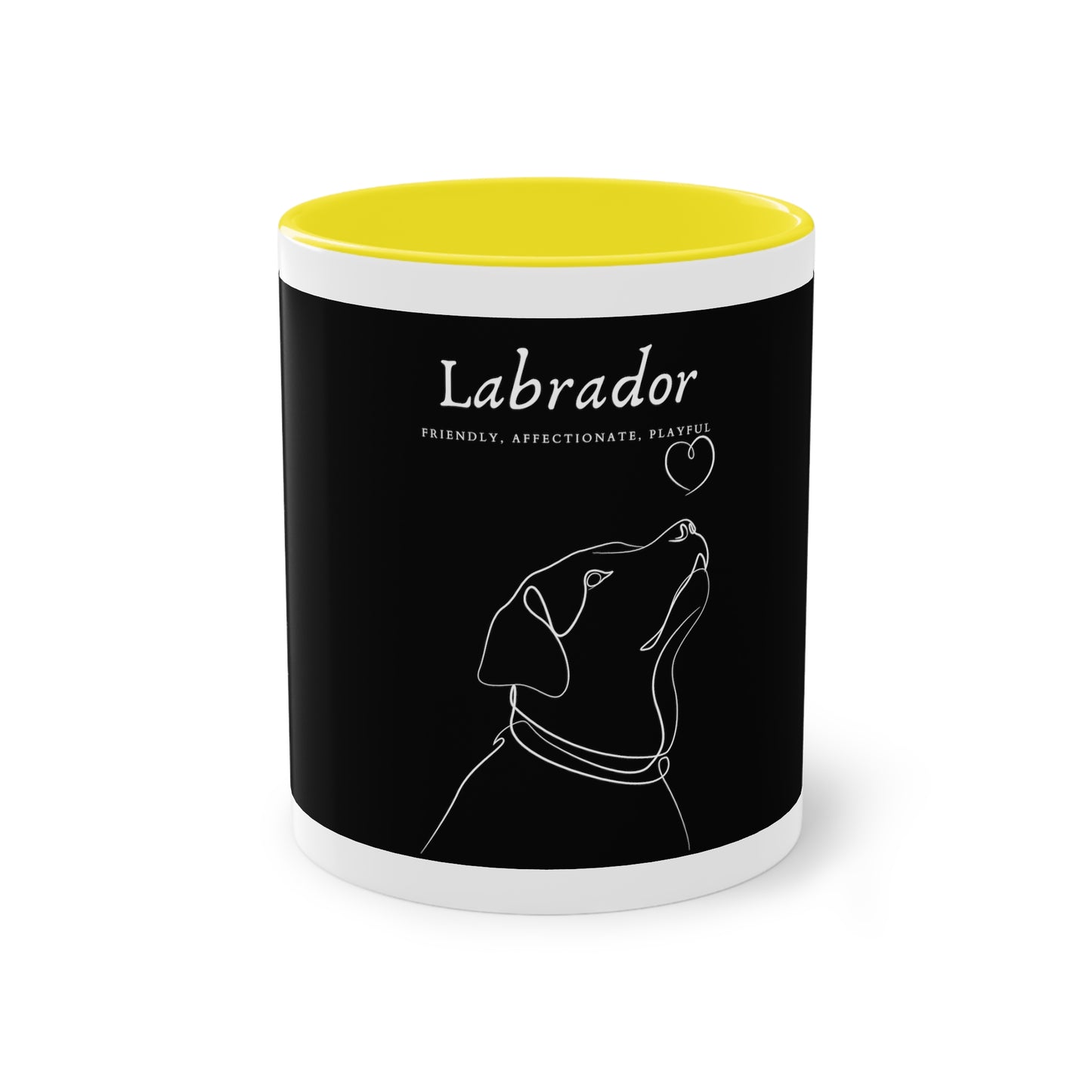 Labrador Character Two-Tone Coffee Mug, 325ml