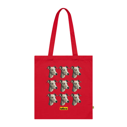 Italian Greyhound Print Organic Cotton Tote Bag