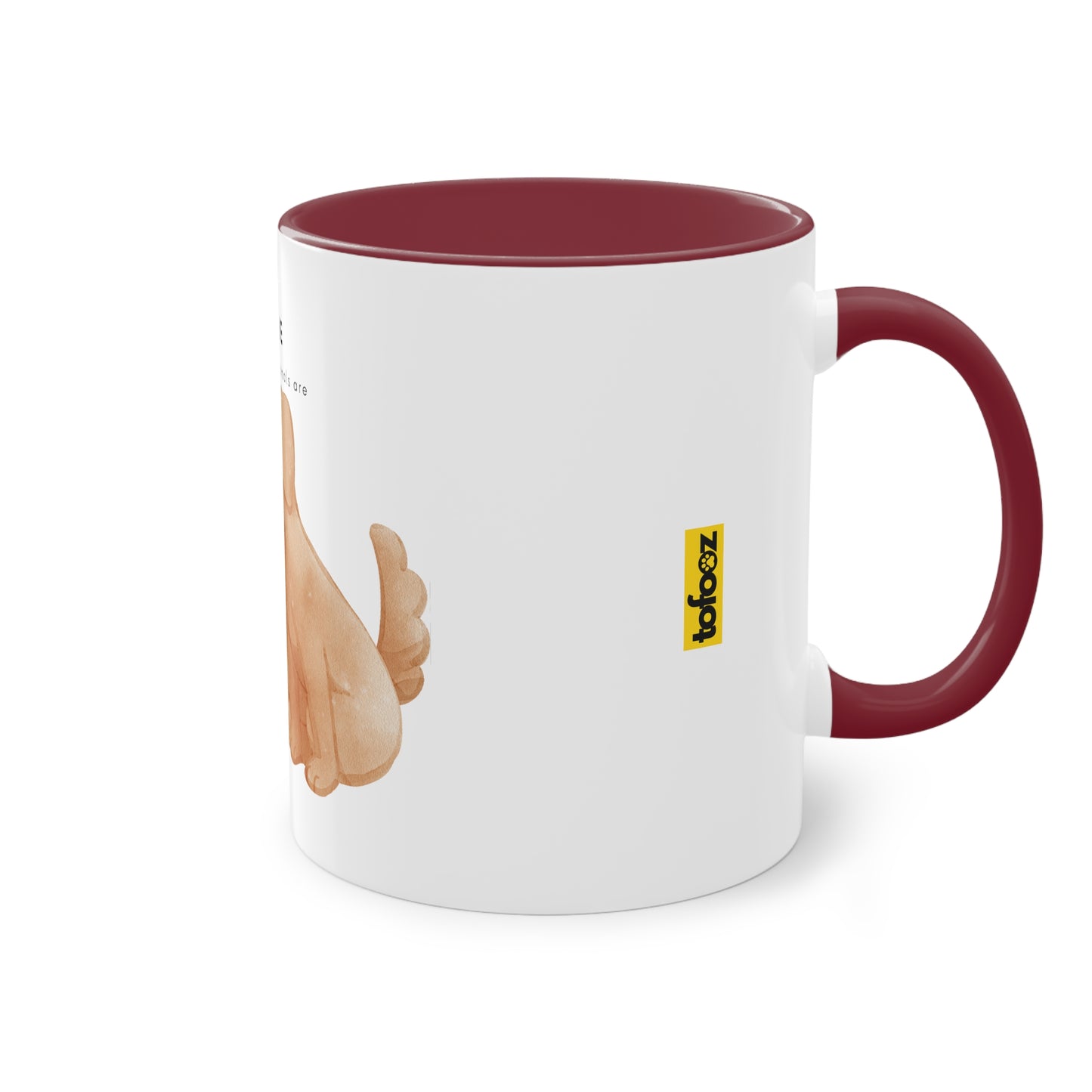 Home Is Where My Animals Are Two-Tone Coffee Mug, 325ml - White