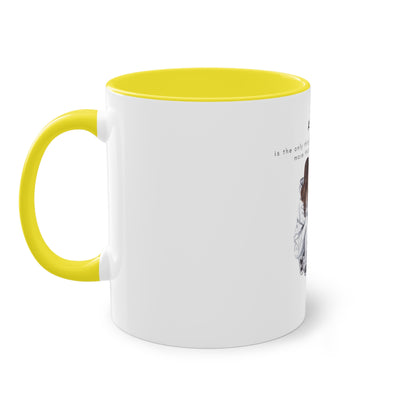 A Dog Love Yourself Two-Tone Coffee Mug, 325ml - White