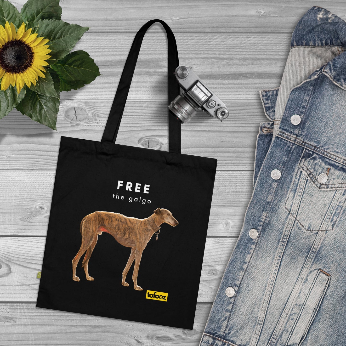 Free The Galgo Organic Cotton Tote Bag