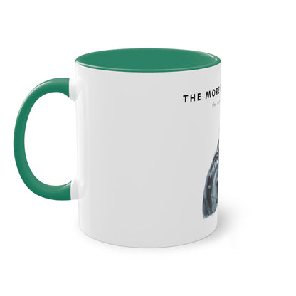 More People I Meet More I Love My Dog (M) Two-Tone Coffee Mug, 325ml - White