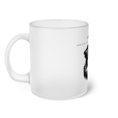 I Helped Add Aussome Glitter Aussie - Frosted Glass Mug, 325ml