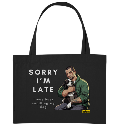 Sorry I'm Late Gamer Style Collection - Organic Shopping Bag