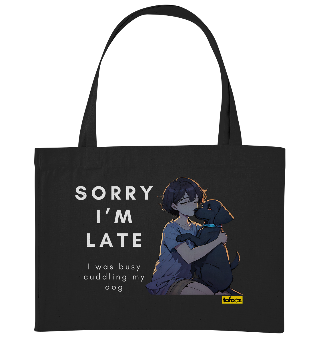 Sorry I'm Late Collection - Organic Shopping Bag