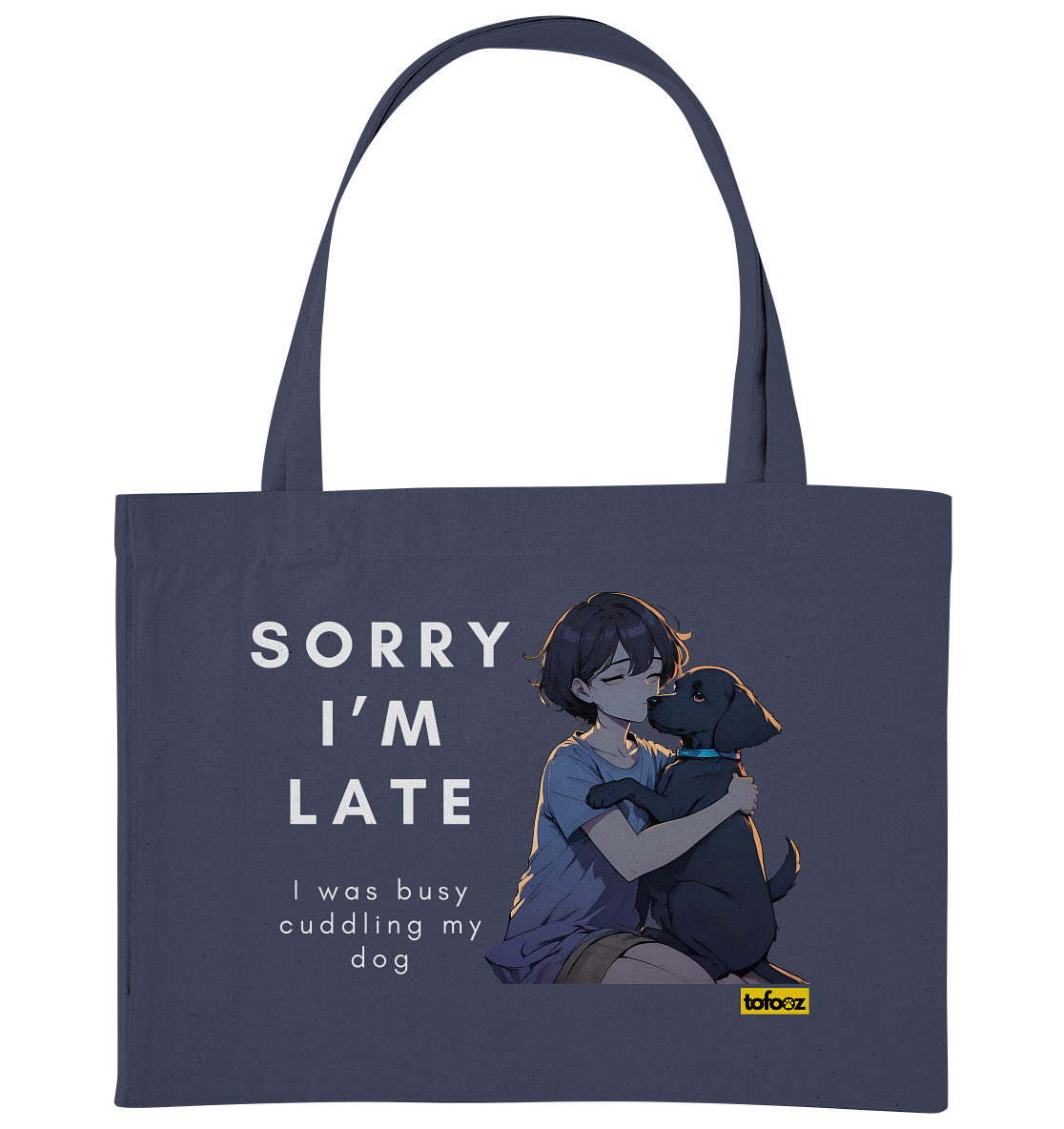 Sorry I'm Late Collection - Organic Shopping Bag