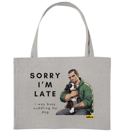 Sorry I'm Late Gamer Style Collection - Organic Shopping Bag