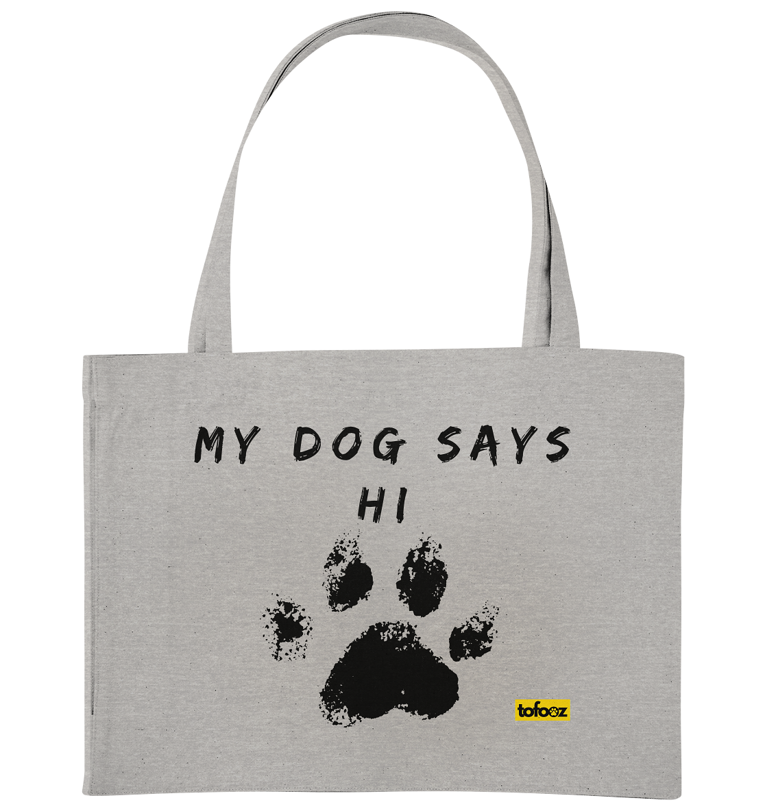 Today Will Be An Aussome Day - Red Tri Australian Shepherd Graphic  - Organic Shopping Bag