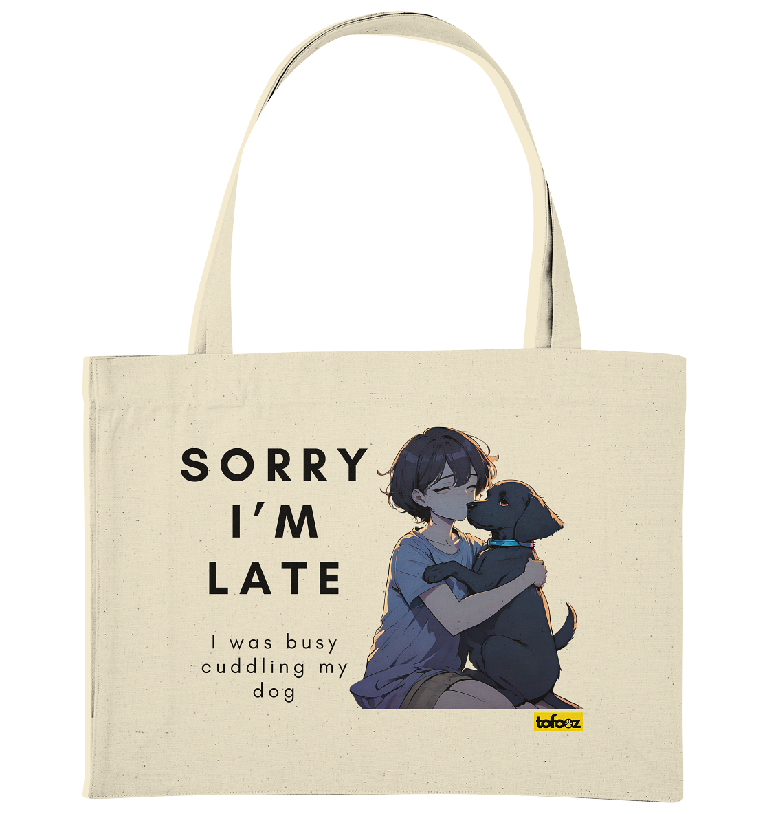 Sorry I'm Late Collection - Organic Shopping Bag