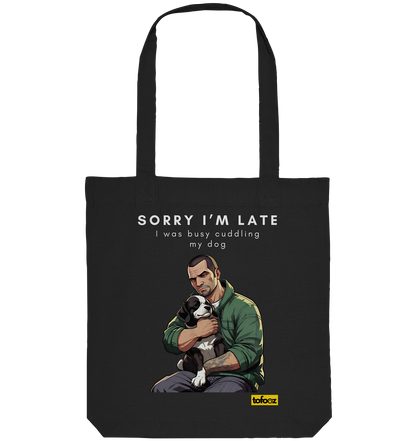 Sorry I'm Late Gamer Style Collection - Organic Tote-Bag